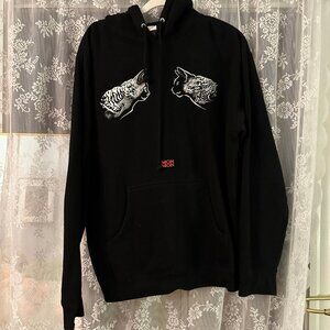 Monmon Cats Black Hoodie (M)